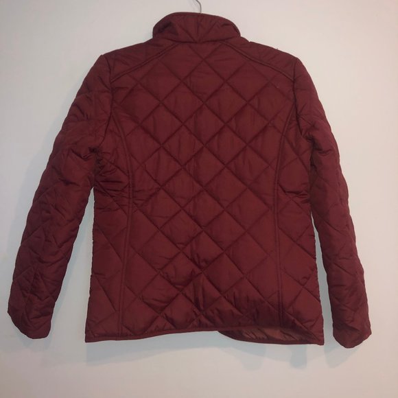 J.Crew Quilted Jacket / XSMALL / DARK WINE - Picture 6 of 7